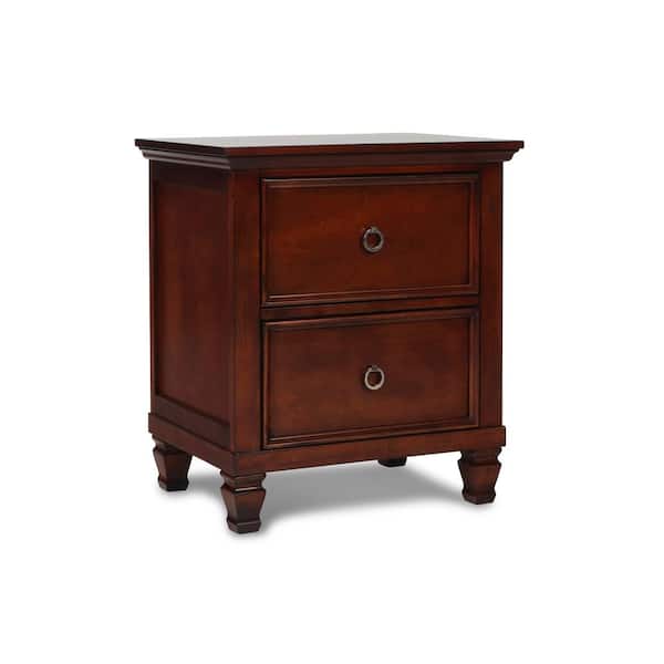 NEW CLASSIC HOME FURNISHINGS New Classic Furniture Tamarack 2-drawer Nightstand, Brown Cherry