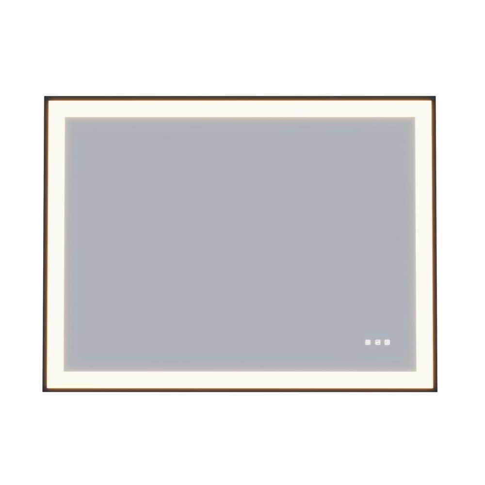 36 in. H x 36 in. W Rectangular Aluminum Framed Dimmable Anti-Fog LED Wall Bathroom Vanity Mirror with Light price history on PriceWatchPro