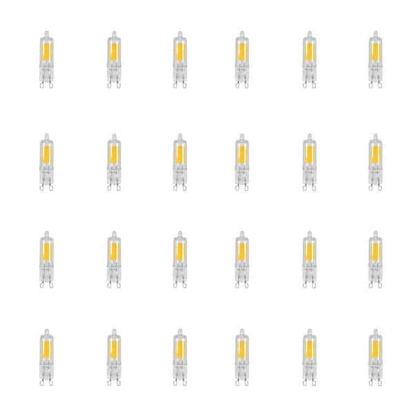 Feit Electric 35-Watt Equivalent (3000K) T4 G9 Bi-Pin Base Decorative LED Light Bulb in Bright White (24-Pack)