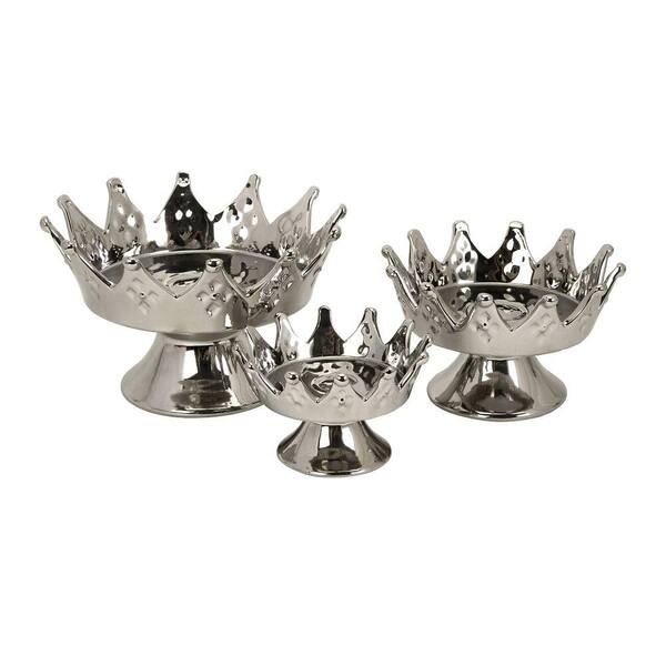 Unbranded 6 in. W Kingston Silver Plate Set (Set of 3)