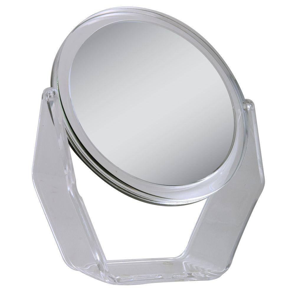 Zadro 9.5 in. x 10.75 in. 1X/5X Magnification Vanity Makeup Mirror in ...