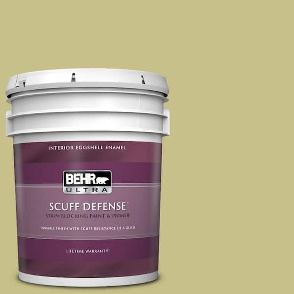 BEHR ULTRA 5 gal. #PPU9-11 Wheat Grass Extra Durable Eggshell Enamel Interior Paint & Primer