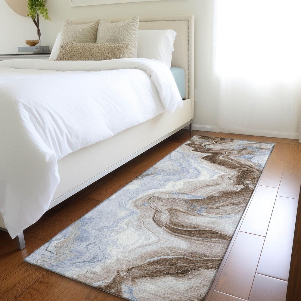 Chantille Machine Washable Indoor/Outdoor Abstract ACN1862 Taupe 2 ft. 3 in. x 7 ft. 6 in. Runner Rug price history on PriceWatchPro