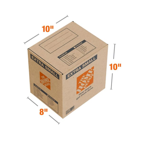 10 in. L x 8 in. W x 10 in. D Extra Small Moving Box (560-Pack)