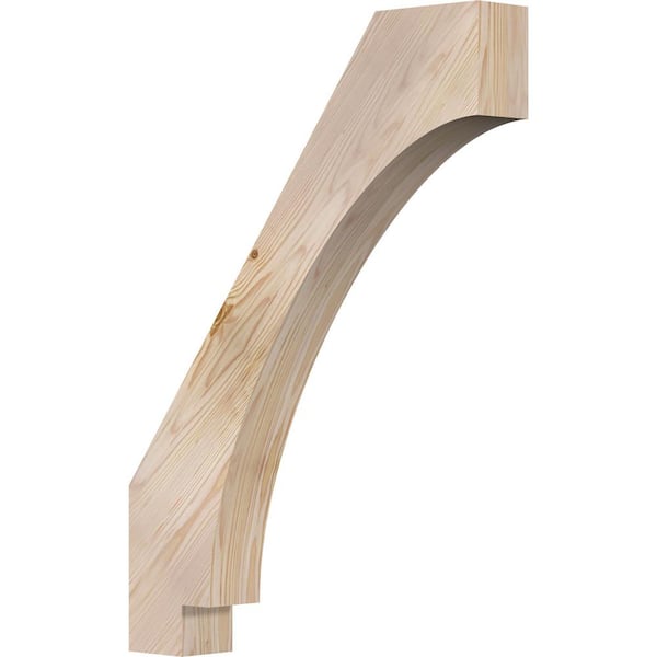 Ekena Millwork 3 1/2"W x 22"D x 30"H Imperial Smooth Knee Brace, Douglas Fir