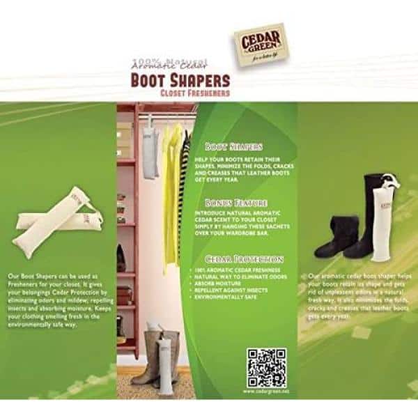 CEDAR GREEN Cedar Boot Shapers A152-2 - The Home Depot