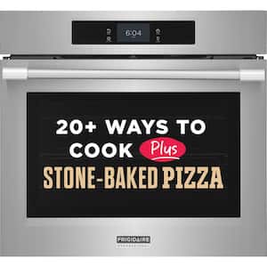 Professional 30 in. Single Wall Oven with Stone-Baked Pizza in Fingerprint Resistant Stainless Steel