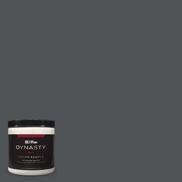 BEHR DYNASTY 8 Oz. #PPU18-01 Cracked Pepper One-Coat Hide Matte Stain ...