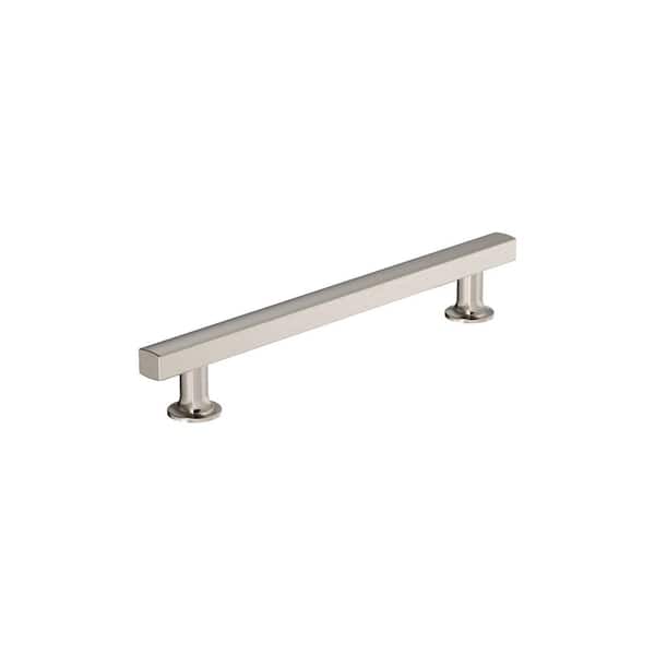 Amerock Everett 6-5/16 in. (160mm) Modern Satin Nickel Bar Cabinet Pull