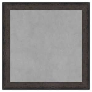 Dappled Black Brown Narrow 19 in. x 19 in. Framed Magnetic Board