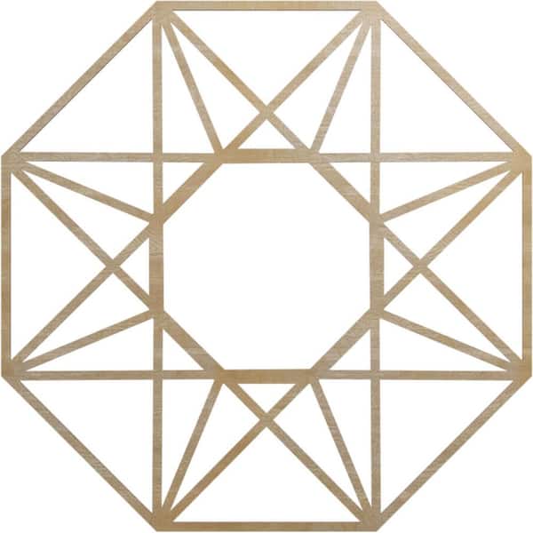 0.375 in. x 40 in. x 40 in. Wood Medallion Moulding