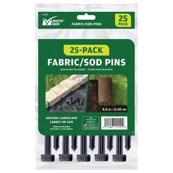 6 in. Anchoring Pins for Landscape Fabric, Sod, and ZipEdge Brand Products, 25-Pack