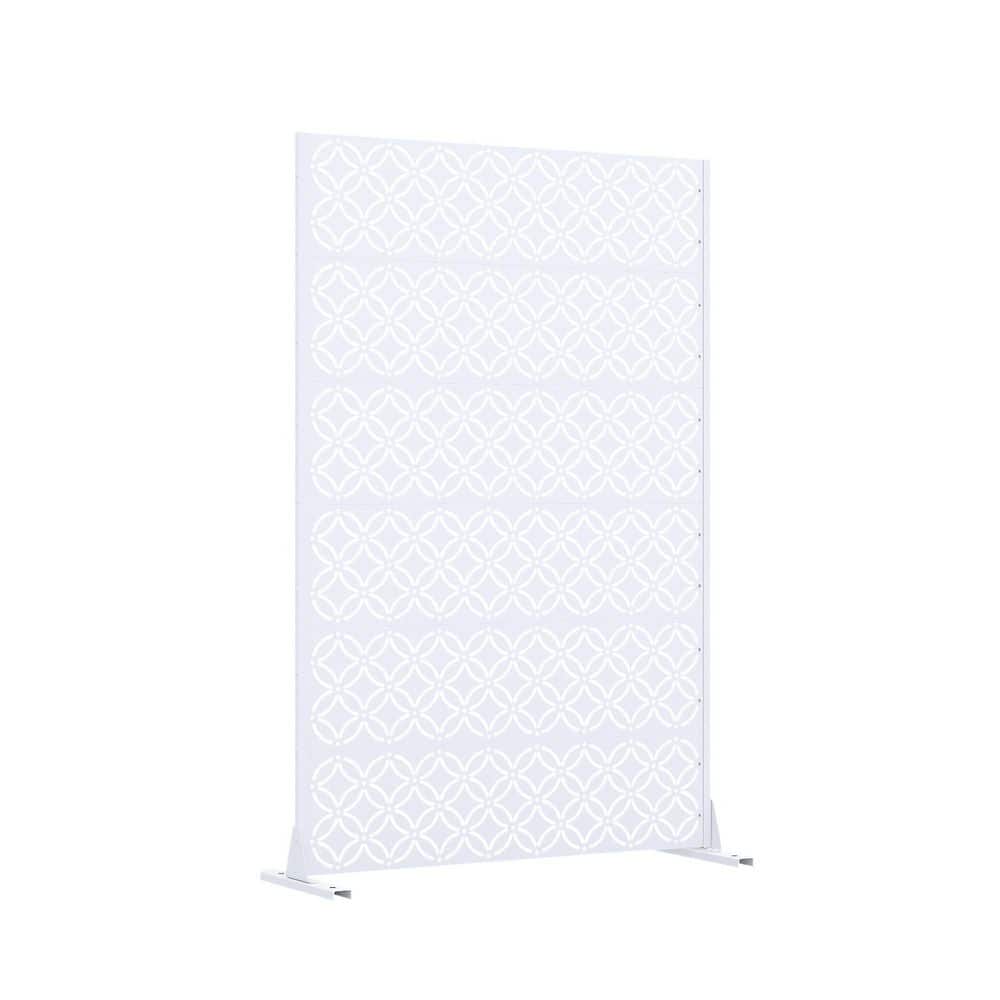 72 in. x 47 in. White Galvanized Steel Garden Fence price history on PriceWatchPro