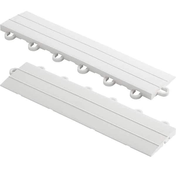 Swisstrax 2.75 in. x 12 in. Artic White Looped Polypropylene Ramp