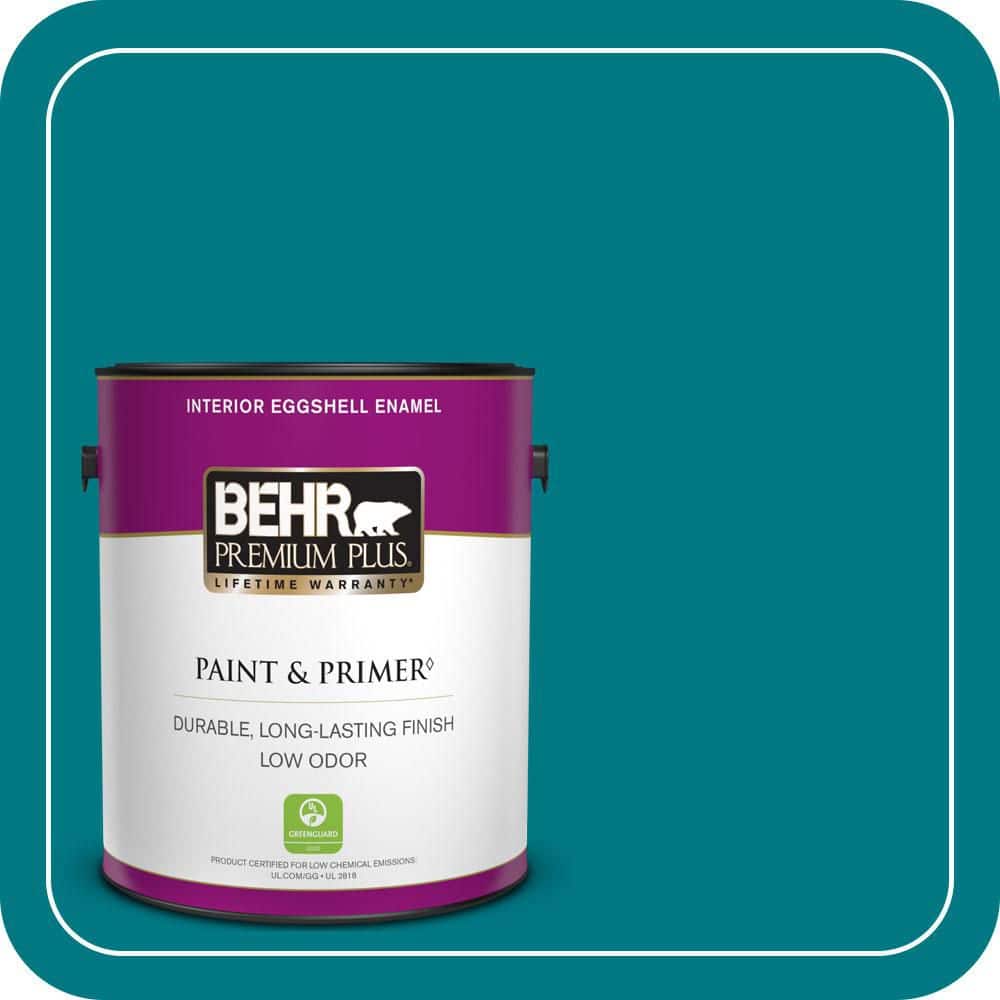 1 gal. #P470-7 The Real Teal Eggshell Enamel Low Odor Interior Paint & Primer price history on PriceWatchPro