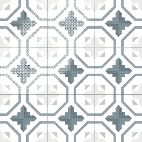 Merola Tile Prisma Anthracite 10 in. x 10 in. Porcelain Floor and Wall Tile (10.88 sq. ft. /Case)