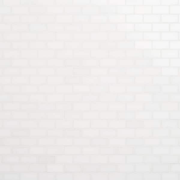 Ivy Hill Tile White Thassos Brick Joint 12 in. x 12 in. Polished Mosaic Tile