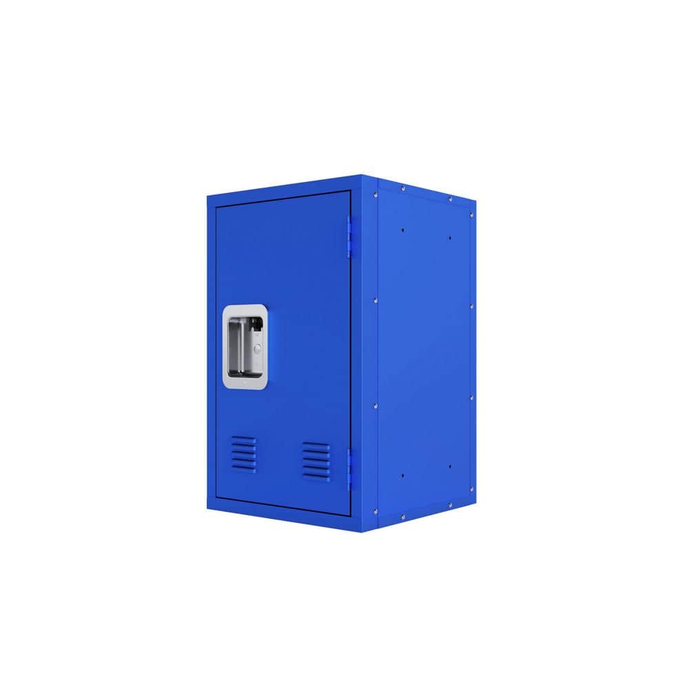 24 in. H x 15 in. W x 15 in. D Compact Detachable Blue Steel Storage Cabine
