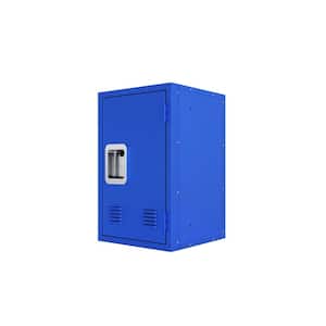 24 in. H x 15 in. W x 15 in. D Compact Detachable Blue Steel Storage Cabinet Cube Storage Bin with Ample Storage Space