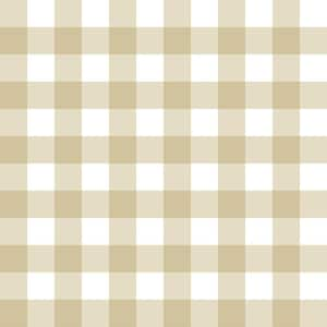 Little Explorers 2 Beige Tartan Boom Plaid Matte Finish Non-Pasted Non-Woven Wallpaper Roll