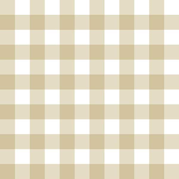 Unbranded Little Explorers 2 Beige Tartan Boom Plaid Matte Finish Non-Pasted Non-Woven Wallpaper Roll