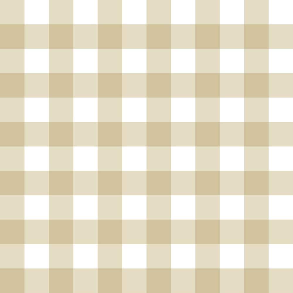 Little Explorers 2 Beige Tartan Boom Plaid Matte Finish Non-Pasted Non-Wove
