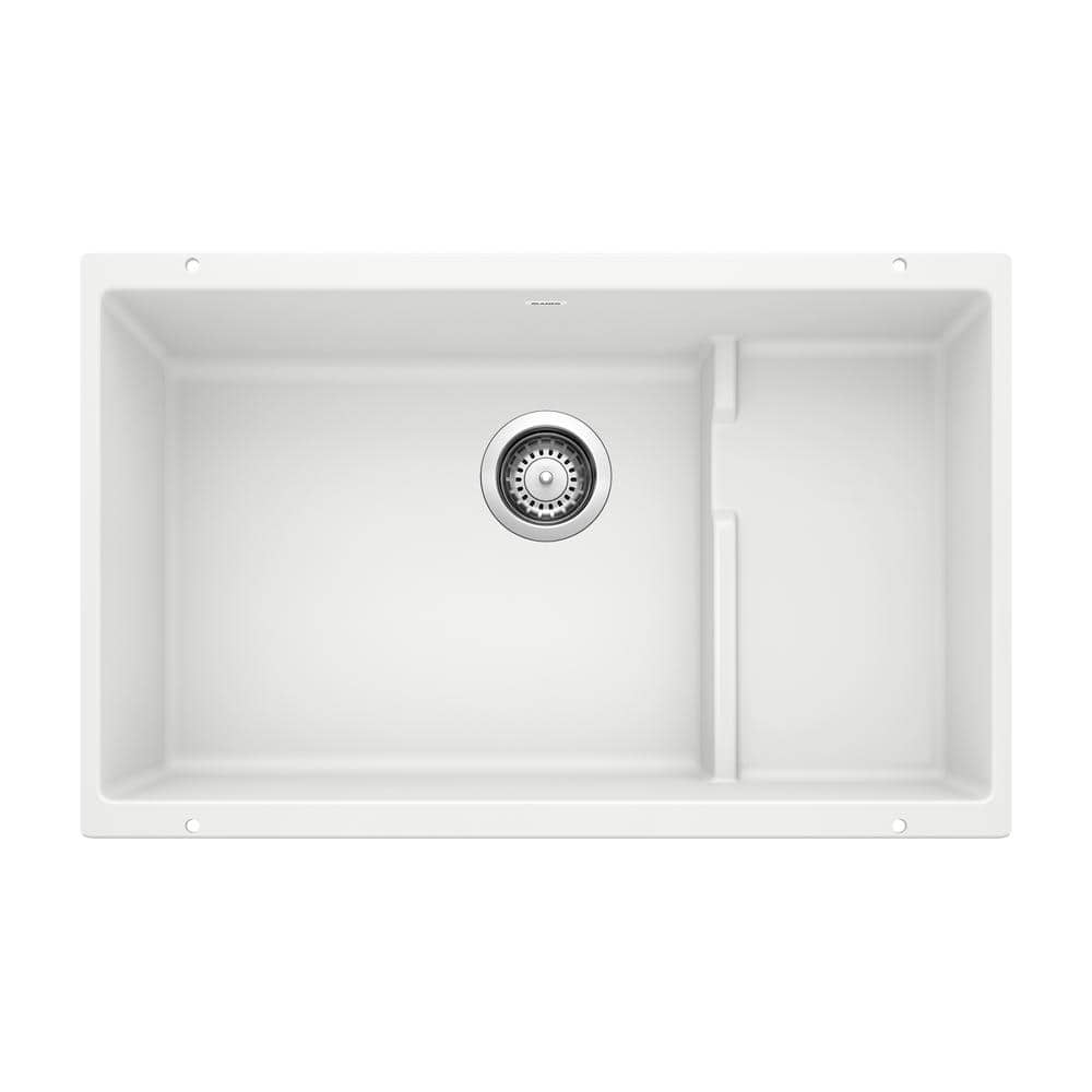 PRECIS CASCADE Undermount Granite Composite 29 in. Single Bowl Kitchen Sink