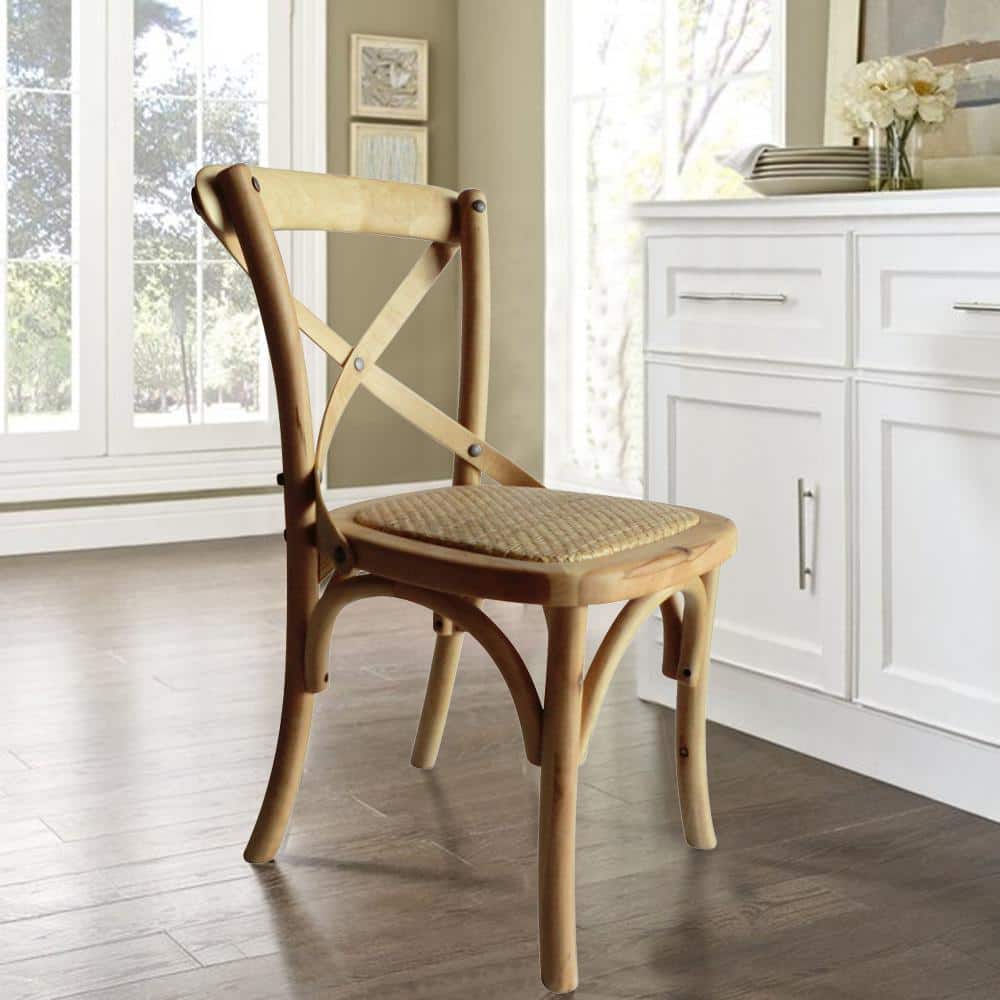 Children's X Back Natural Dining Chair (Set of 1)DWC237 The Home Depot