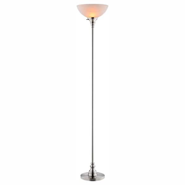 Hampton Bay Bolton 70.5 in. Brushed Nickel Torchiere Lamp with TTL 20 Compliant Fixture
