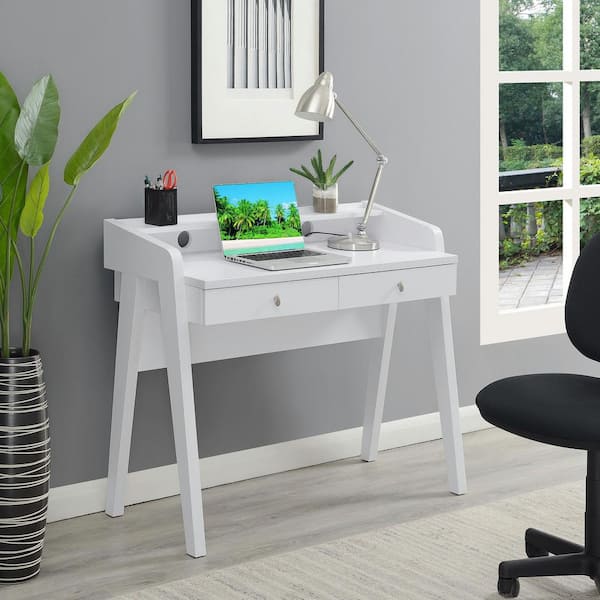 white writing desk chair