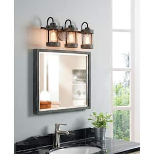 Cozy 7 in. 3-Light Oil Rubbed Bronze Bathroom Vanity Light