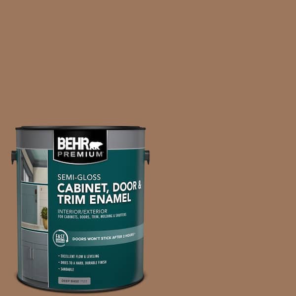 BEHR PREMIUM 1 gal. #SC-152 Red Cedar Semi-Gloss Enamel Interior/Exterior Cabinet, Door & Trim Paint