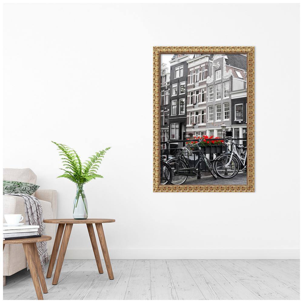 Florentine Gold Ornate Wood Wall Picture Frame 24x36 Inches