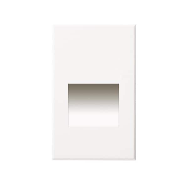 Sonic 5 in. 1-Light 12-Volt 4-Watt White Integrated LED Exterior Stair Light