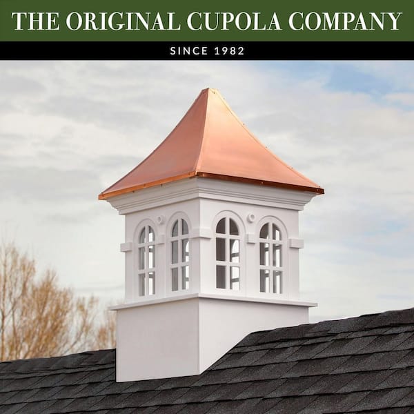Good Directions Smithsonian Stafford 42 in. x 67 in. Vinyl Cupola with Copper Roof