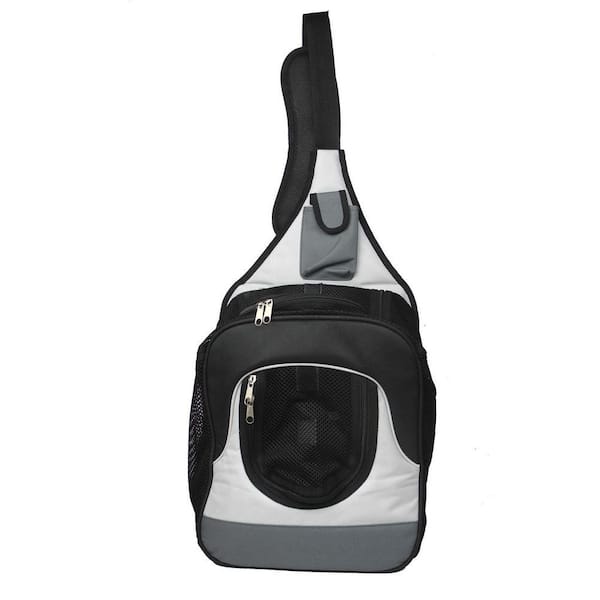 Single Strap Over-the-Shoulder Navigation Hands Free Back Pack and Front Pack Pet Carrier