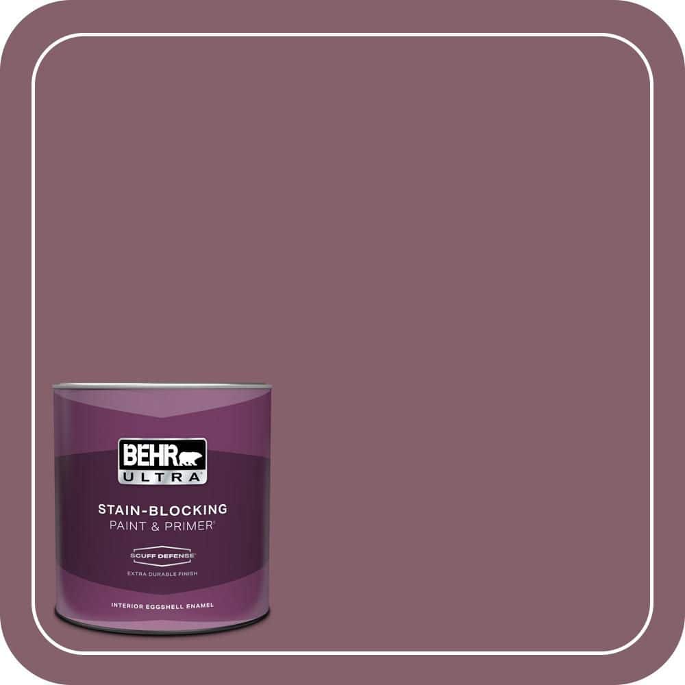 1 qt. #BIC-35 Vintage Plum Extra Durable Eggshell Enamel Interior Paint & Primer product image for price tracking