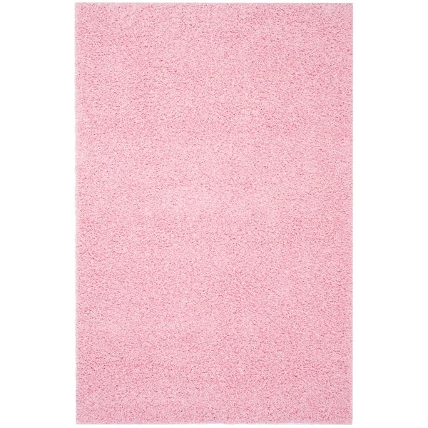 SAFAVIEH Athens Shag Pink 9 ft. x 12 ft. Solid Area Rug