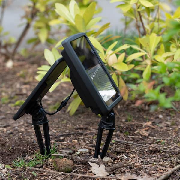 GAMA SONIC 250 Lumens Black Solar Powered Dual Color Integrated