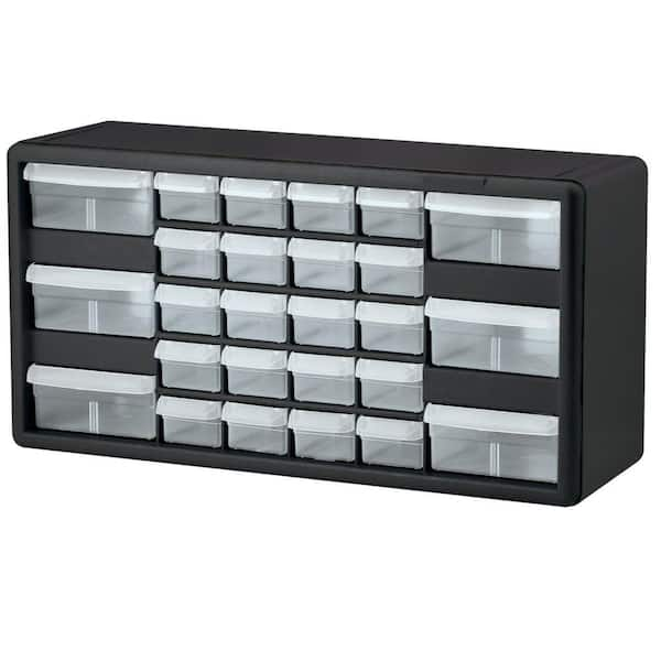 Akro-Mils 10126, 20 in. W x 6 3/8 in. D x 10 1/4 in. H, 26-Compartment Drawer Small Parts Organizer Hardware Storage (1-Pack)