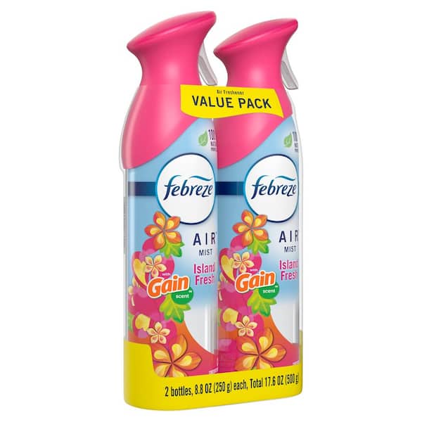 Air 8.8 oz. Island Fresh with Gain Scent Air Freshener Spray (2-Pack)