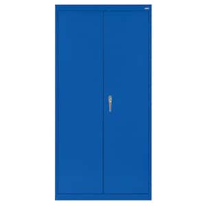 Classic Series Steel Freestanding Garage Cabinet in Blue (36 in. W x 72 in. H x 18 in. D)