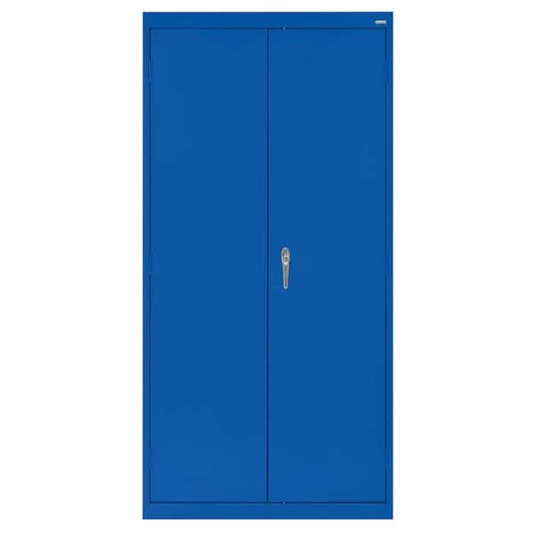 Sandusky Classic Series Steel Freestanding Garage Cabinet in Blue (36 in. W x 72 in. H x 18 in. D)