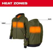 Men's 3X-Large M12 12-Volt Lithium-Ion Cordless Green Heated Jacket Hoodie (Jacket and Battery Holder Only)