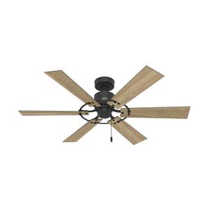 Barrel 52 in. Indoor/Outdoor Matte Black Ceiling Fan Included