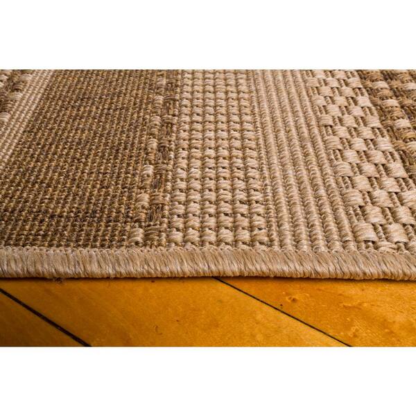 Orange Stripes Indoor Door Mat - Colorful Sisal Rug