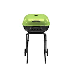 Walk-A-Bout Portable Charcoal Grill in Green