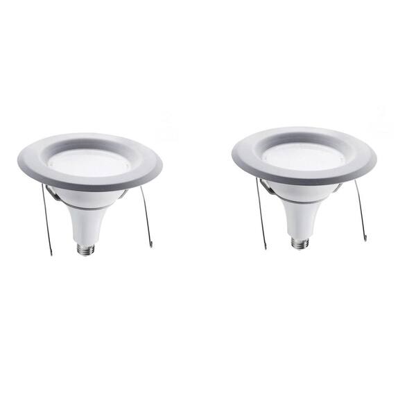 Philips 75-Watt Equivalent Soft White (2700K) 6 in. Recessed Downlight LED Light Bulb (E)* (2-Pack)