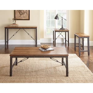 Ashford 48 in. Antique Honey Large Rectangle Wood Coffee Table