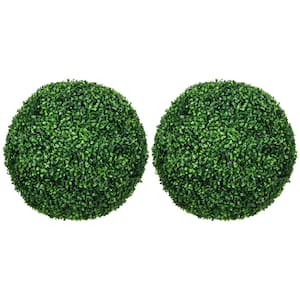 Green Artificial Ball Boxwood Topiary Trees Balls, Indoor Outdoor Fake Plants for Home, Office and Living Room Decor